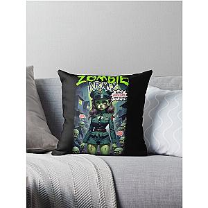 Zombie Army Throw Pillow