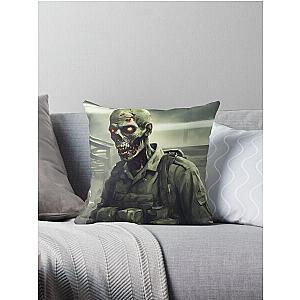 Private Zombie- zombie army types Throw Pillow