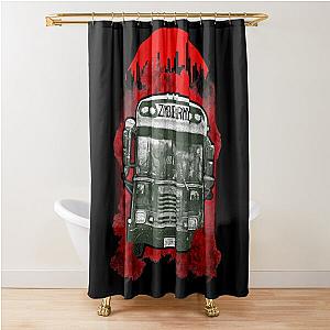 The Zombie Army Bus Shower Curtain