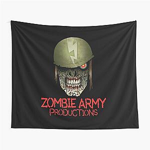 Zombie Army Productions Logo Tapestry