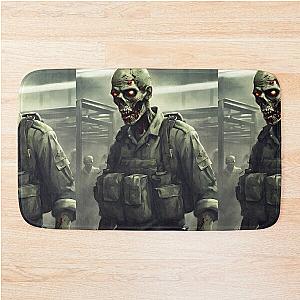 Private Zombie- zombie army types Bath Mat