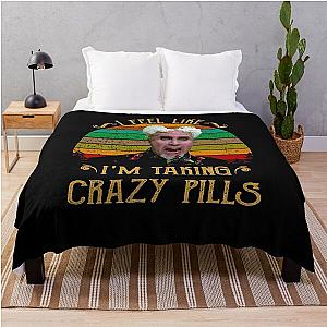 I Feel Like I’m Taking Crazy Pills Zoolander Sunset Throw Blanket