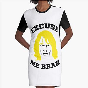 Excuse Me Brah Zoolander Meme Graphic T-Shirt Dress