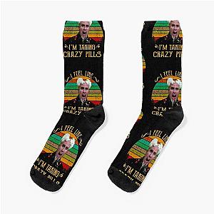 I Feel Like I’m Taking Crazy Pills Zoolander Sunset Socks